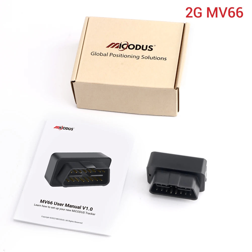 MiCODUS OBD GPS Tracker MV66 Realtime Mini GPS Tracker for Car Tracking Device Shake Move Alert Geofence Free APP